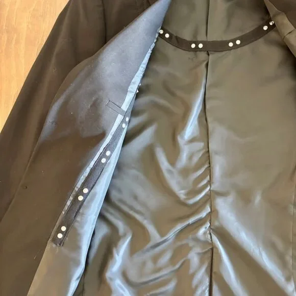 Men’s H&M Black Slim Fit Suit Jacket & Pants Set 40R / 33x26 - Picture 6 of 11